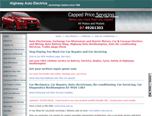 Tablet Screenshot of highwayautoelectrics.com.au